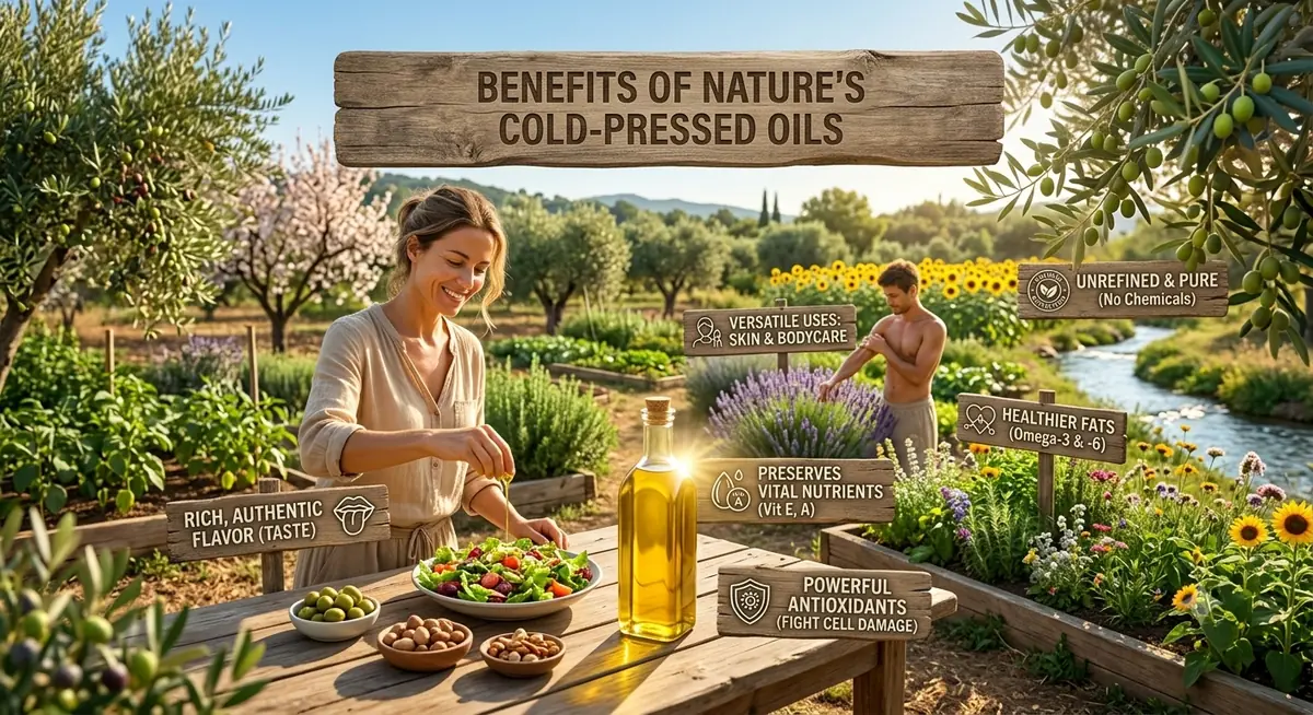 The benefits of cold pressed oils